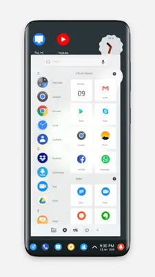 Q theme for Computer Launcher android App screenshot 1